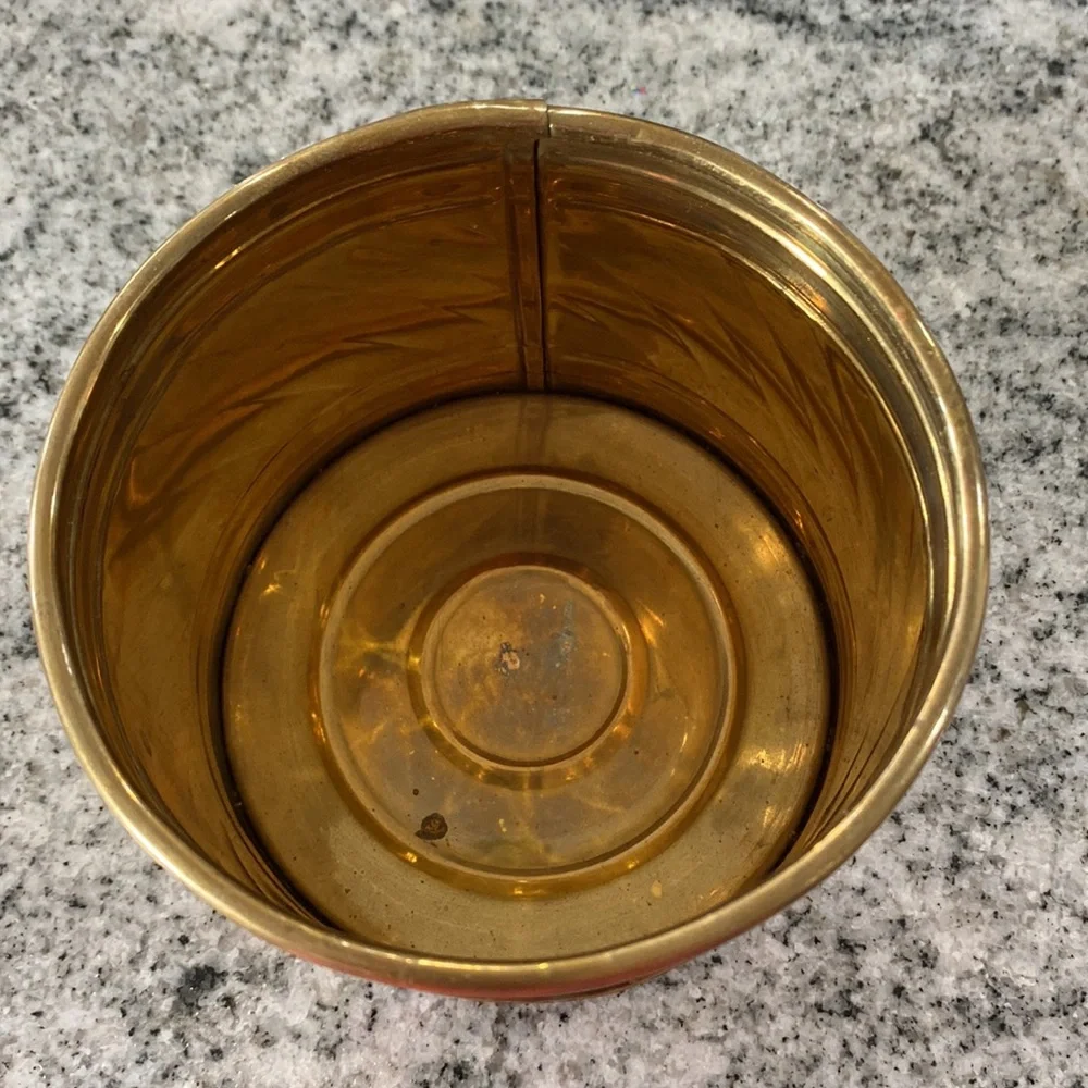 Vintage Hosley Intl. Brass Planter! - Picture 2 of 3